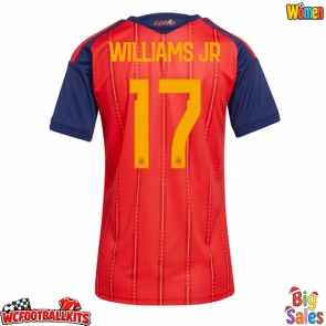 Spain Nico Williams #17 Replica Home Stadium Shirt for Women World Cup 2026 Short Sleeve